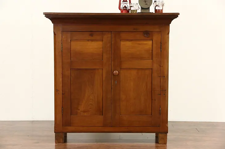 Cherry Pennsylvania 1840's Antique Cupboard, Media Cabinet or Console
