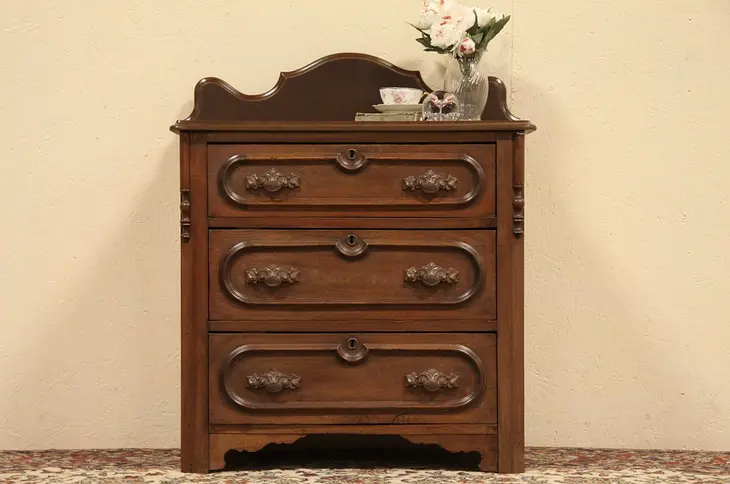 Victorian 1865 Small Chest, Dresser or Commode