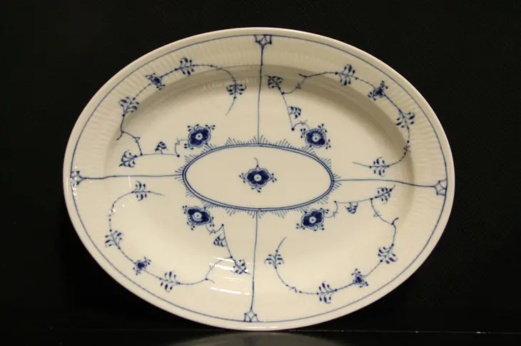 Royal Copenhagen Blue Fluted Plain 11 x 14 Serving Platter
