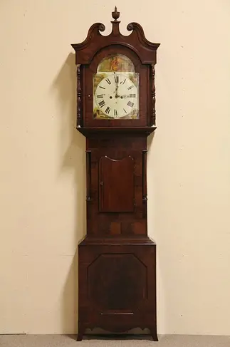 Tall Case 1820 Antique English Grandfather Clock