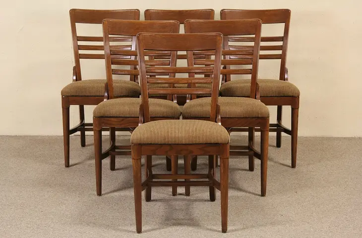 Jasper Midcentury Modern Oak Set of 1960's Vintage Dining or Conference Chairs
