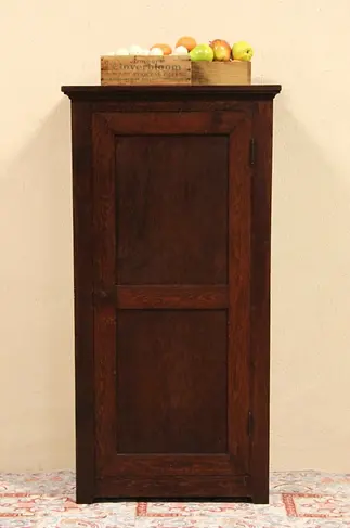 Pine 1900 Antique Pantry Cupboard or Bath Cabinet