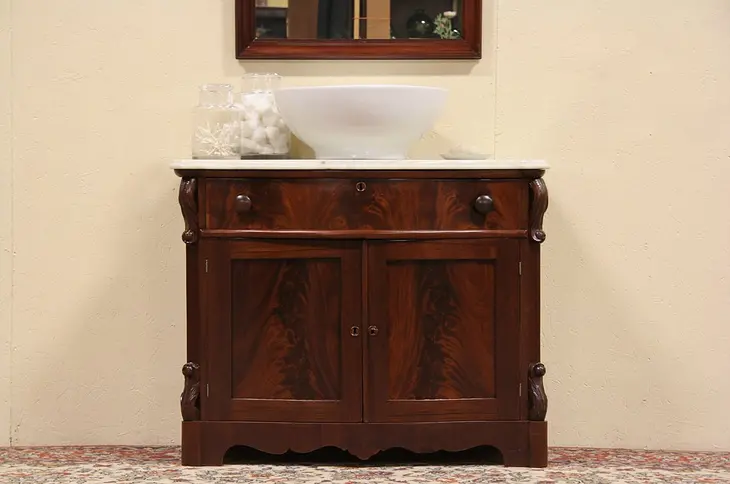 Empire 1840 Marble Top Chest, Dresser or Vessel Sink Vanity