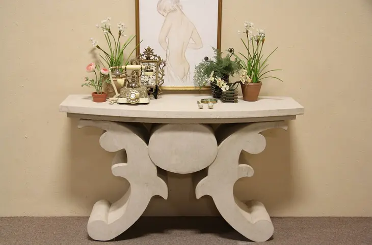 Cast Concrete Designed Console, Hall or Foyer Table