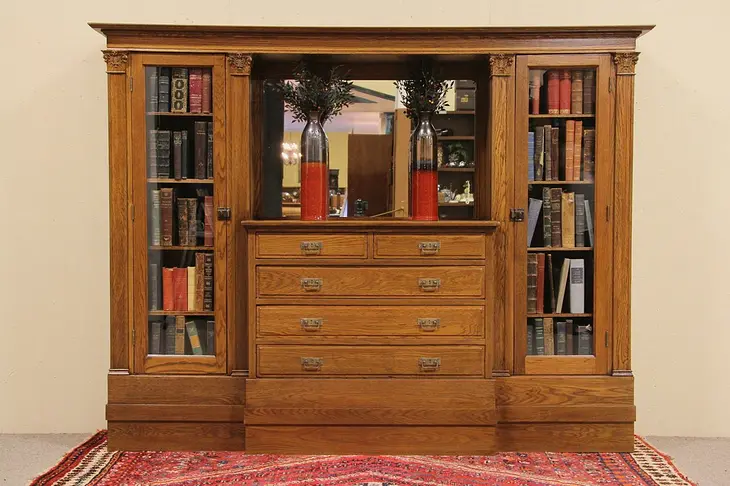 Oak Sideboard, Bar, Bookcase or China Cabinet