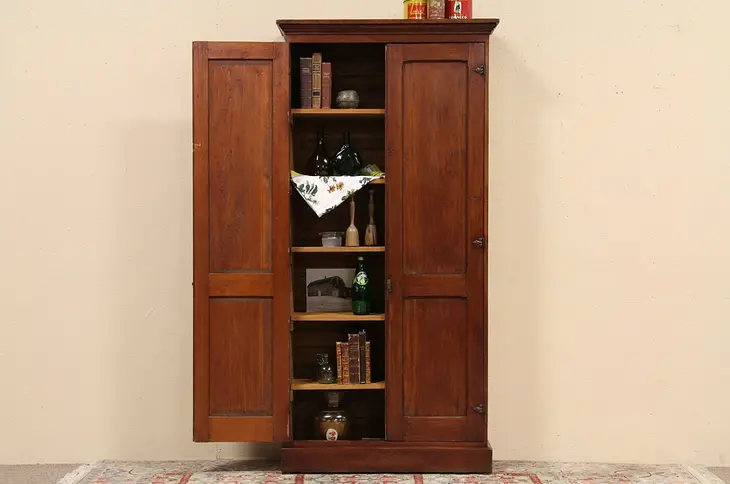 Victorian Country Pine Pantry Cupboard