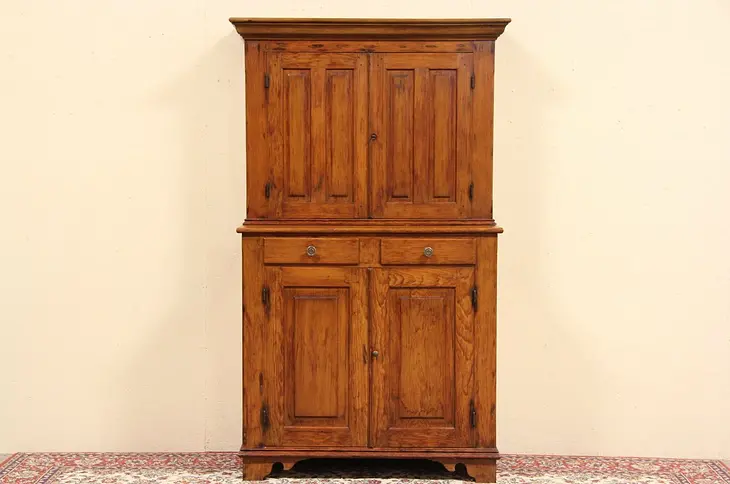 Victorian Country Pine 1880 Antique Pantry Cupboard