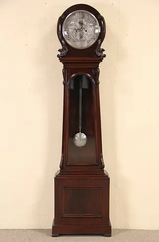 Scottish Smith of Coatsbridge Antique 1870 Tall or Long Case Grandfather Clock