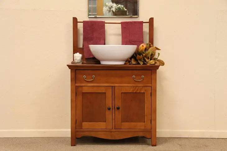 Maple Chest or Commode, Vessel Sink Cabinet