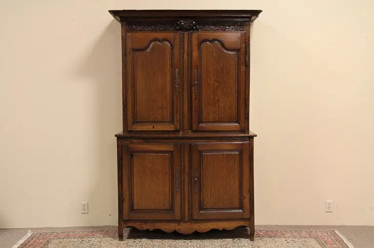 Country French Oak Cupboard or Cabinet