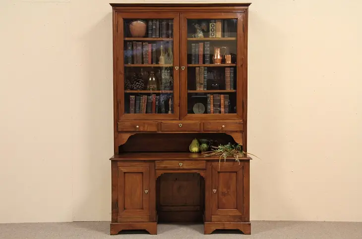 Country Cherry Kitchen Pantry & Desk, Bookcase or China Top
