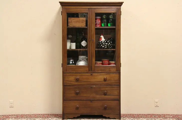 Victorian Walnut Cupboard, or Cabinet