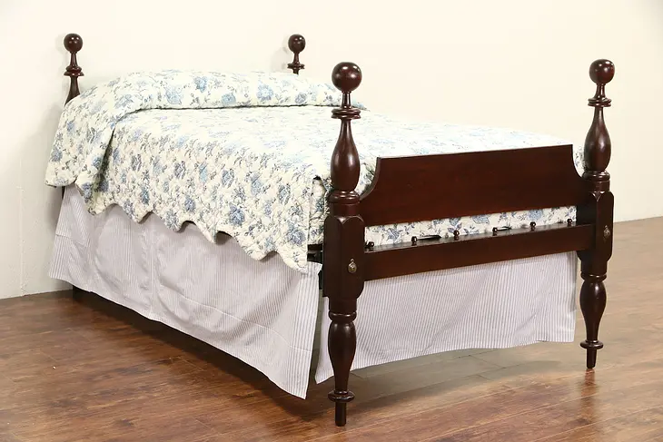 Empire 1840 Antique Full or Double Size 4 Poster Rope Bed & Platform