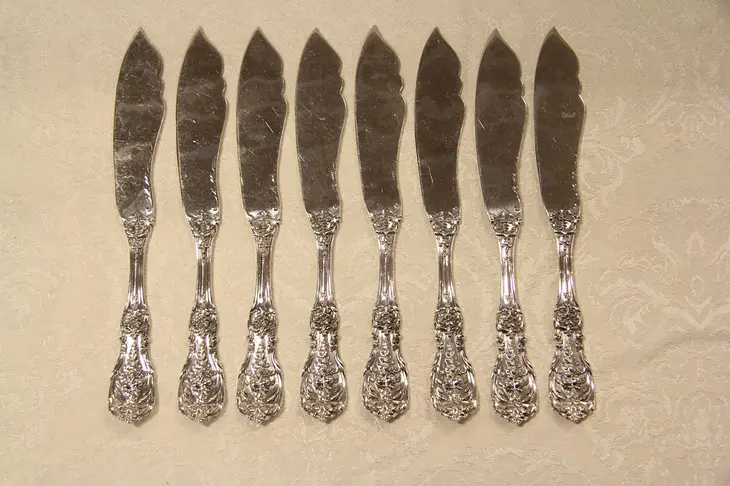 Francis I Sterling Silver Set of 8 Fish Knives by Reed & Barton