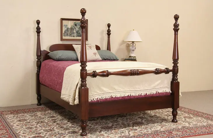 Poster Full Size 1910 Antique Mahogany Bed