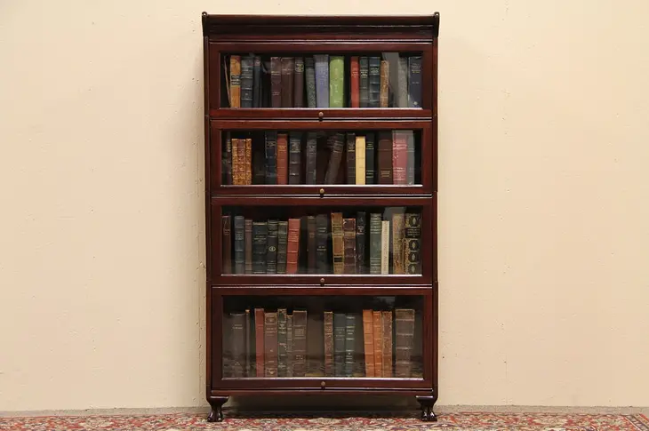 Stacking Mahogany Antique Barrister Bookcase
