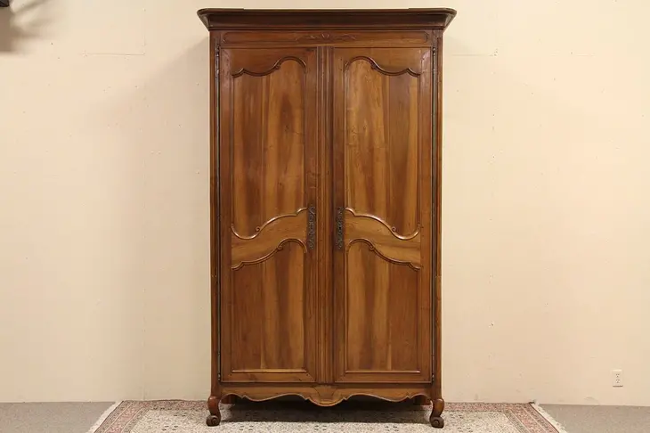 Country French 1790 Fruitwood Antique Armoire