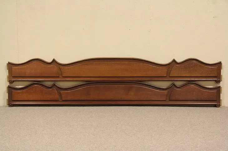 Pair of Carved Country French Oak Salvage Fragments for Valance or Doorway