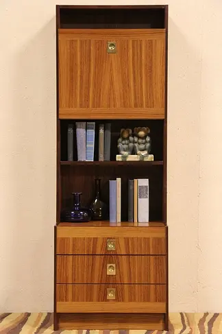 Midcentury Danish Modern Teak 1960's Vintage Bar Cabinet