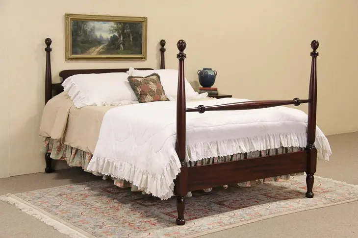 Mahogany Queen Size 1920 Poster Bed