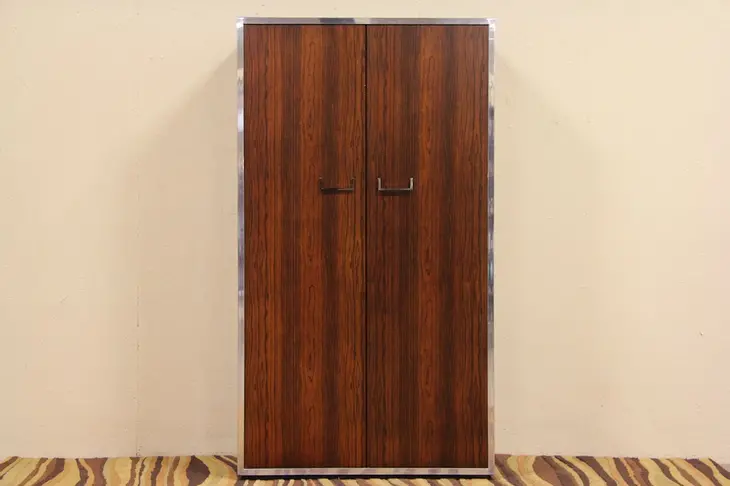 Midcentury Danish Modern Rosewood 1960's Vintage Armoire or Cabinet