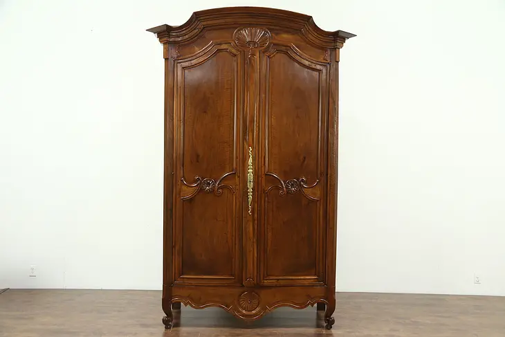 French Country Antique 1760 Provincial Fruitwood Armoire or Wardrobe #32410