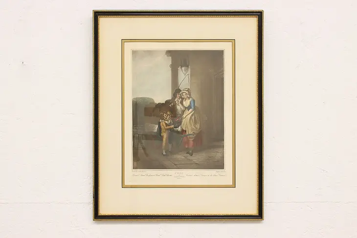 Cries of London A Pound Duke Cherries Antique 1800s Etching Wheatley 24"  #42812