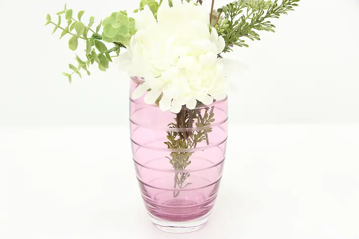 Amethyst Glass Vintage Flower Vase, Teleflora #46190