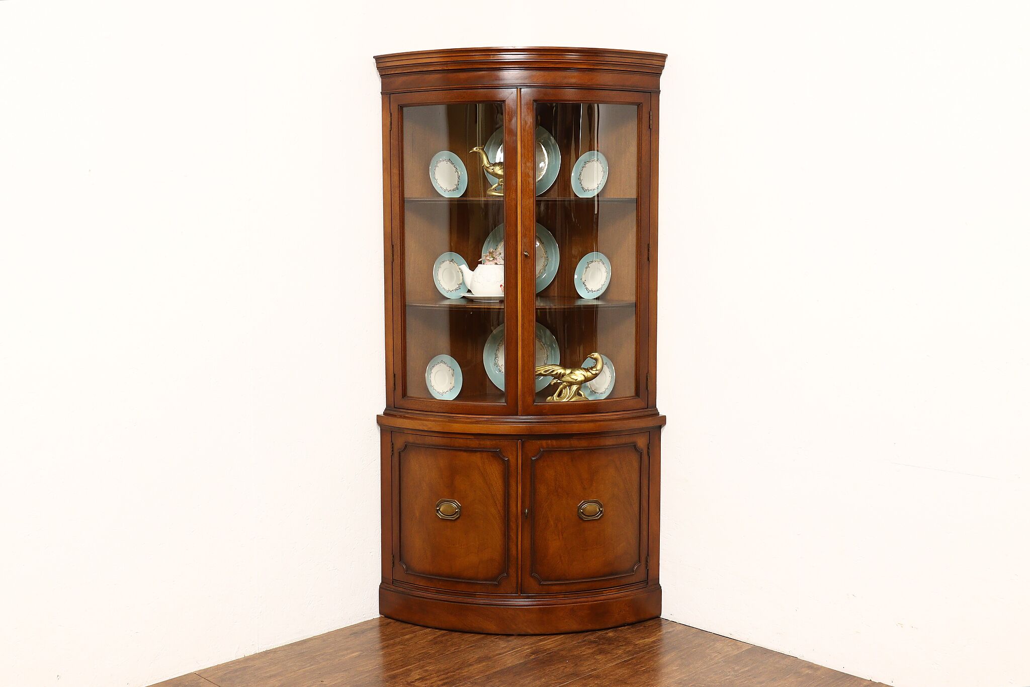 Drexel corner cheap china cabinet