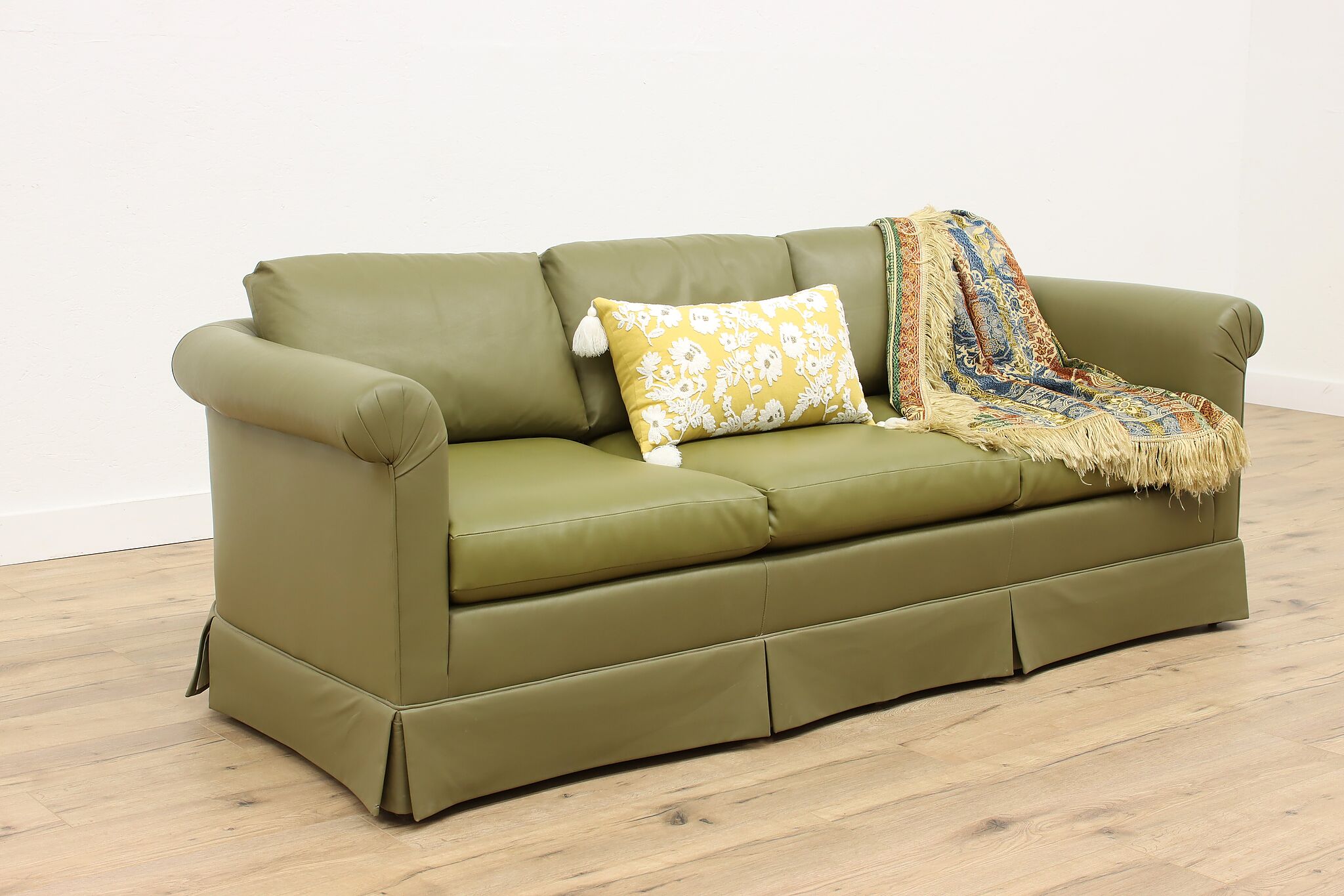Old shop green couch