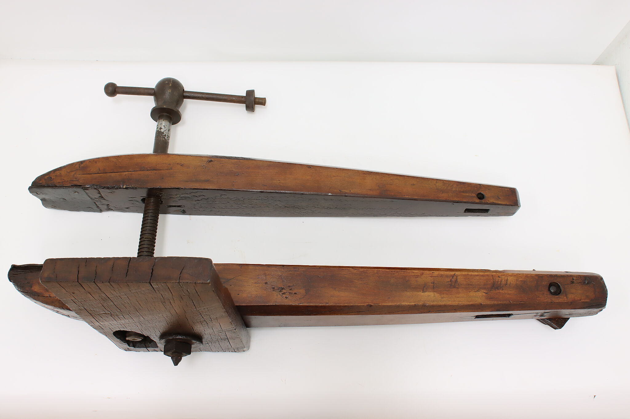 Antique wood shop vise clamp