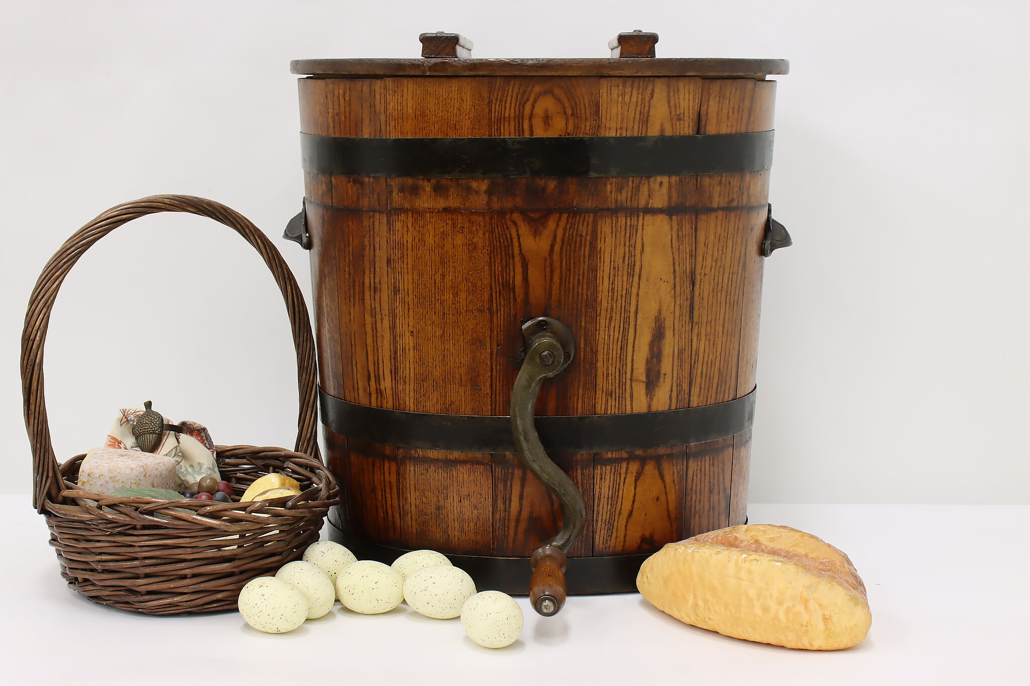 Antique Butter Churn, Wooden Butter Churn, Farmhouse Kitchen Decor