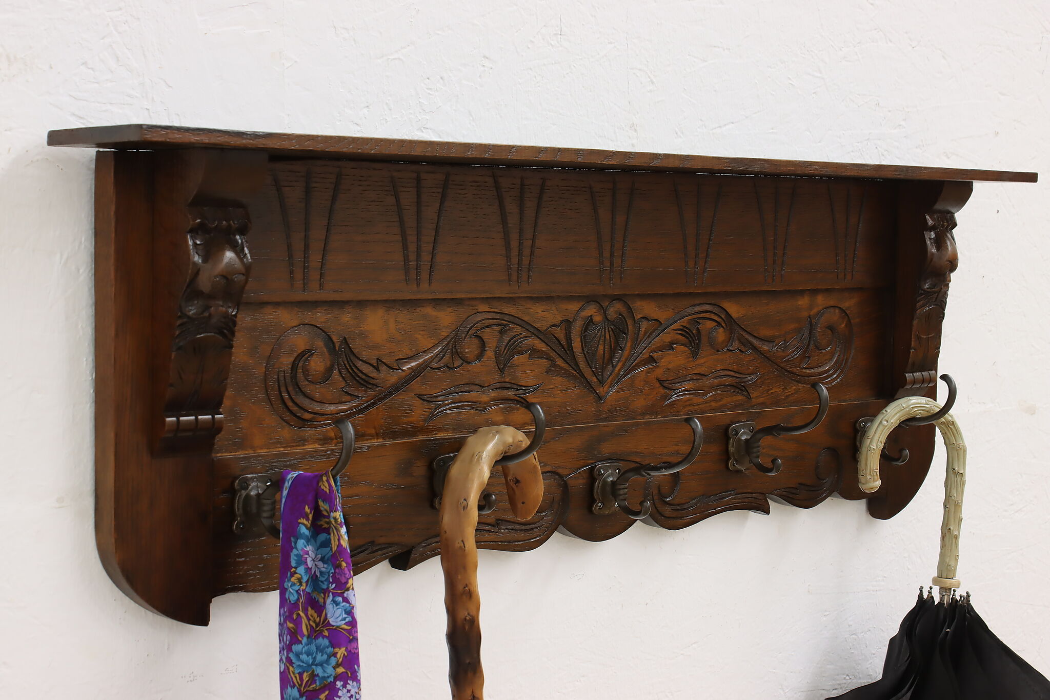 Coat Rack with Shelf