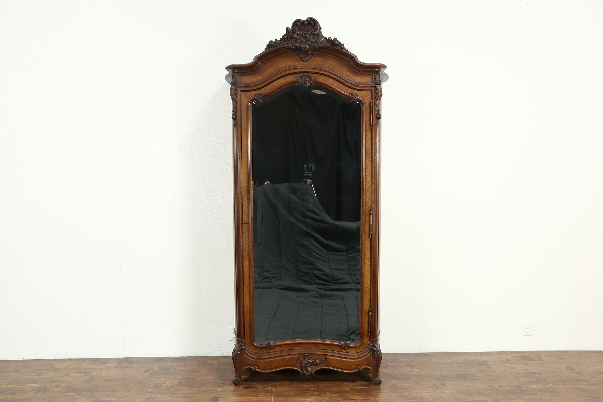 Sold French 1890 Antique Carved Armoire Wardrobe Or Closet