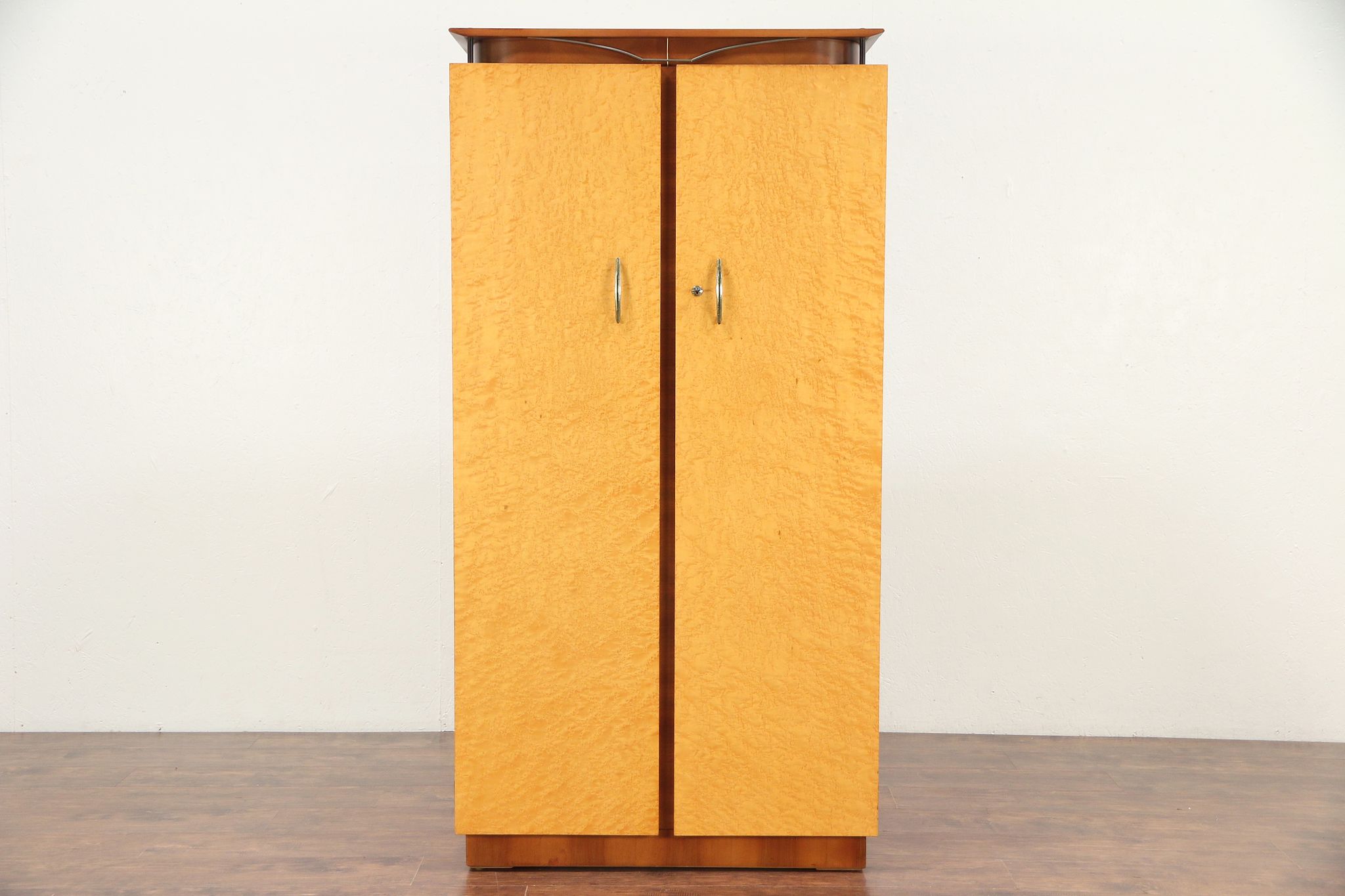 Sold Midcentury Modern Birdseye Curly Maple English Vintage
