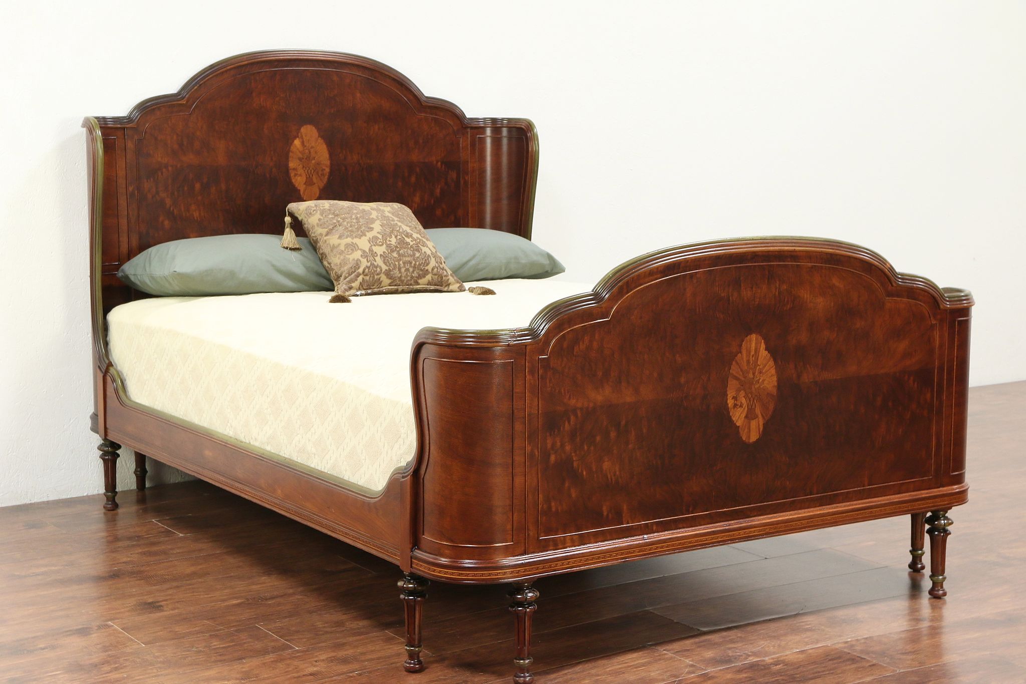 Antique walnut on sale bed frame