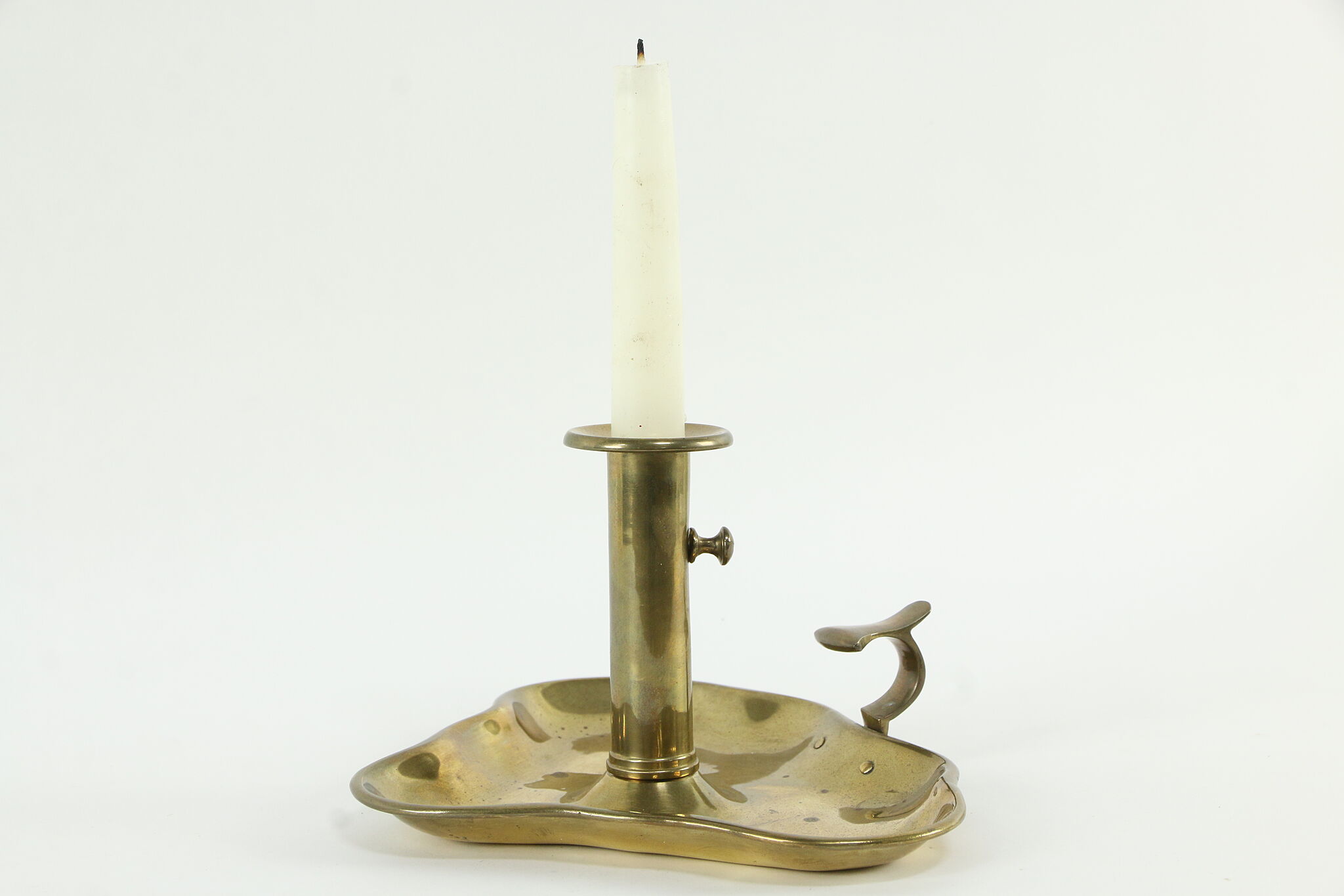 Brass Chamber-stick Candle Holder – Hecate's Light