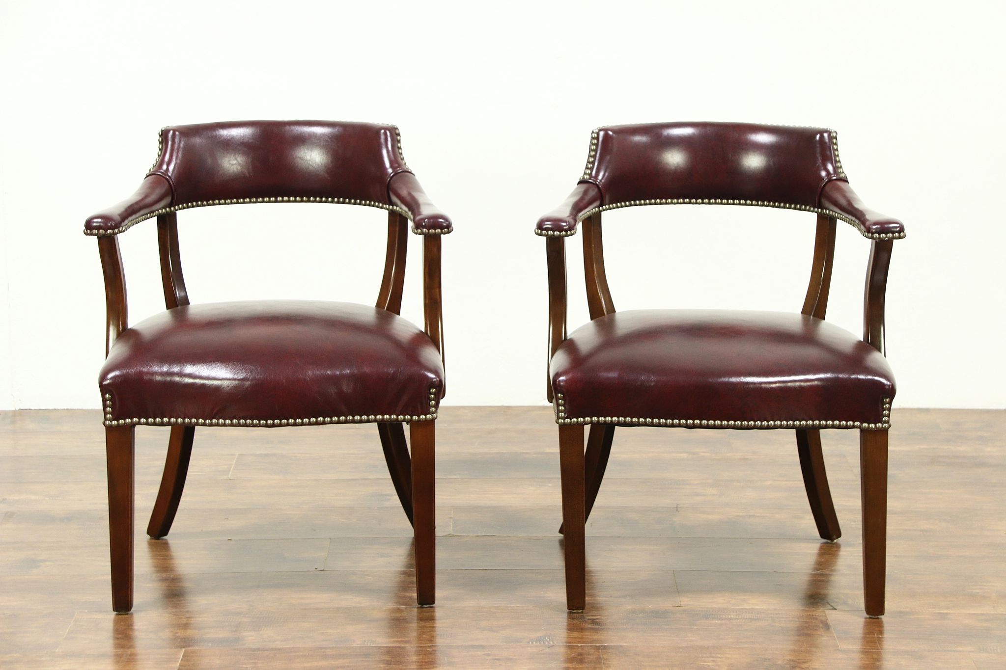 Sold Pair Of Bank Of London Vintage Library Or Office Chairs