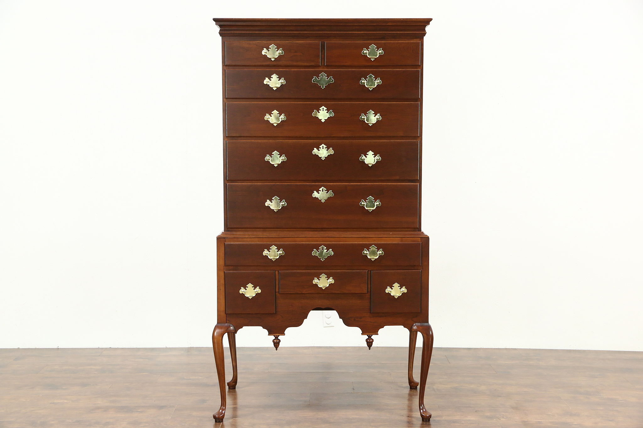 Sold Cherry Vintage Tall Chest On Chest Or Highboy Dresser