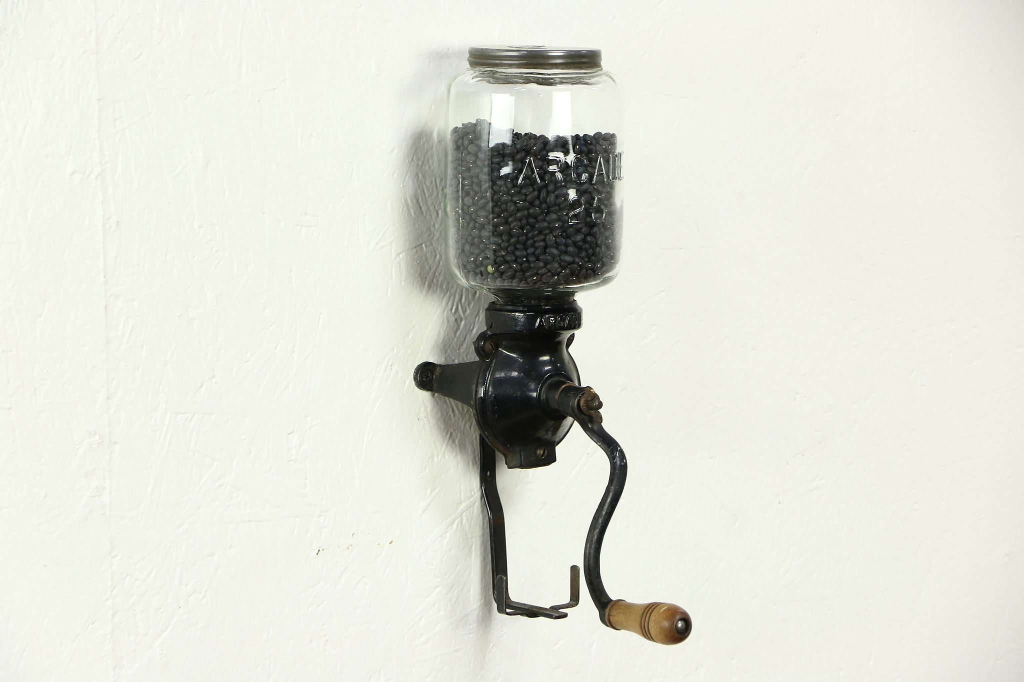 Vintage wall mount coffee on sale grinder