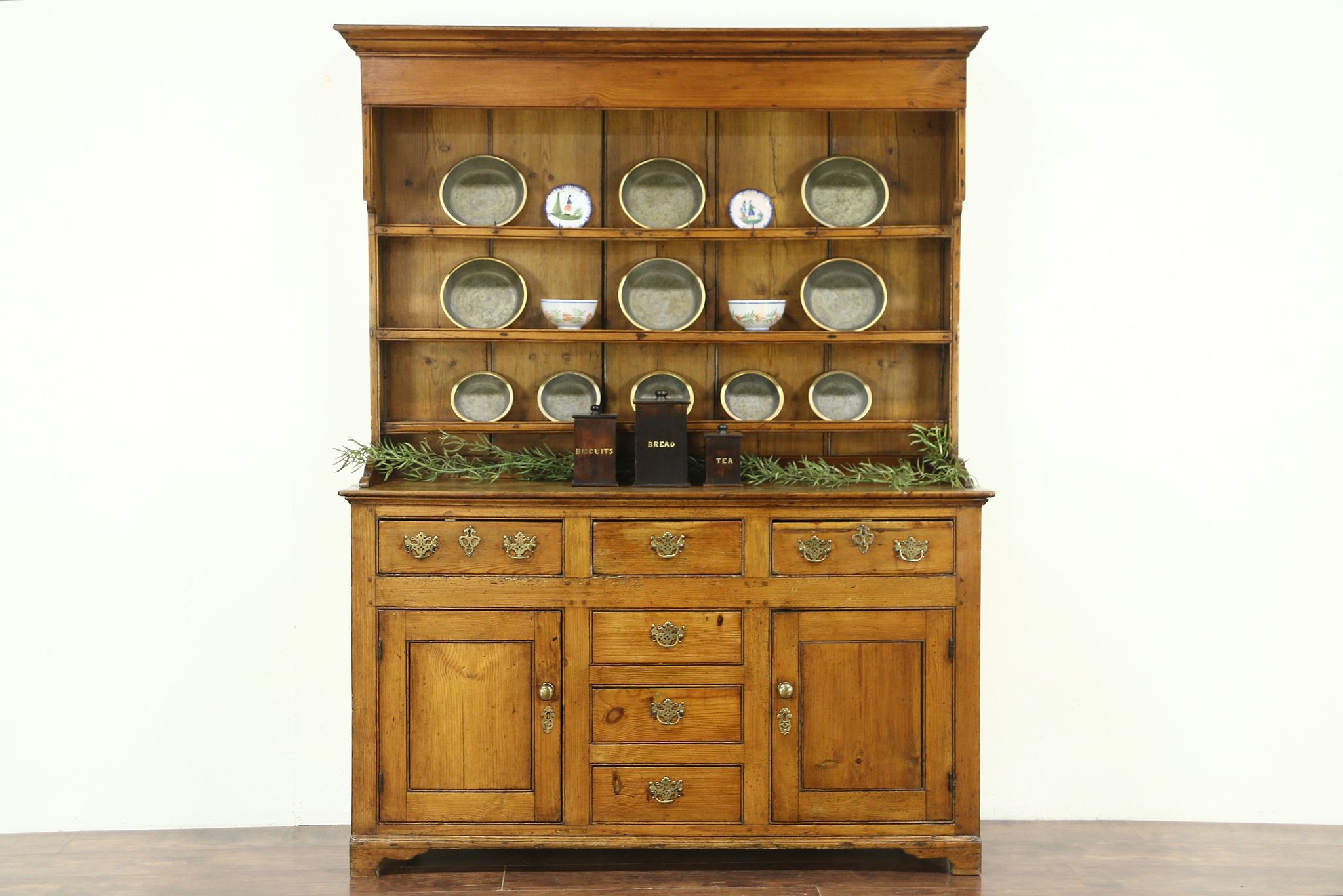 Sold Country Pine Antique Welsh Dresser Sideboard Or Pantry