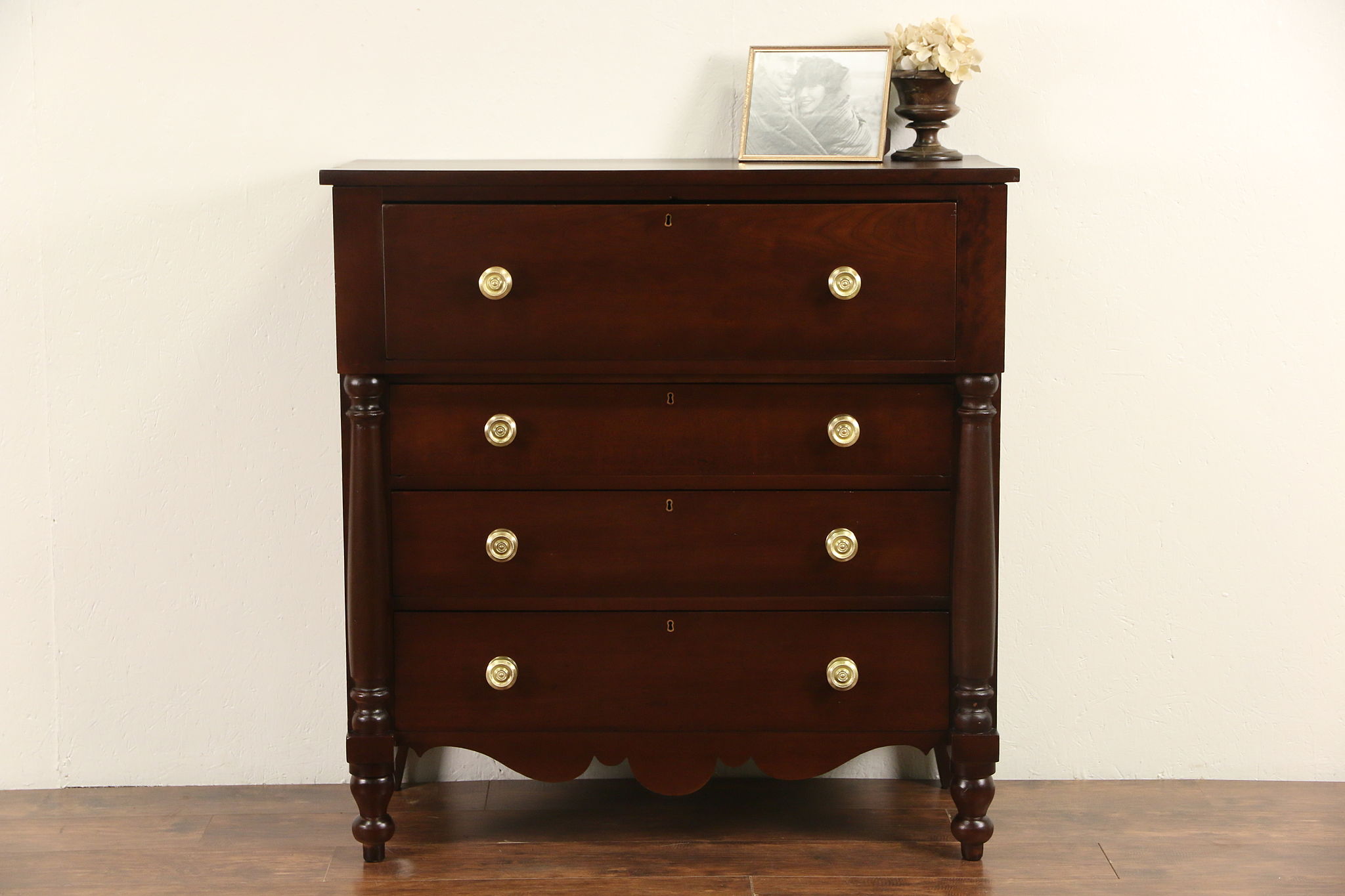 Sold Empire 1830 Antique Cherry Chest Or Dresser Original