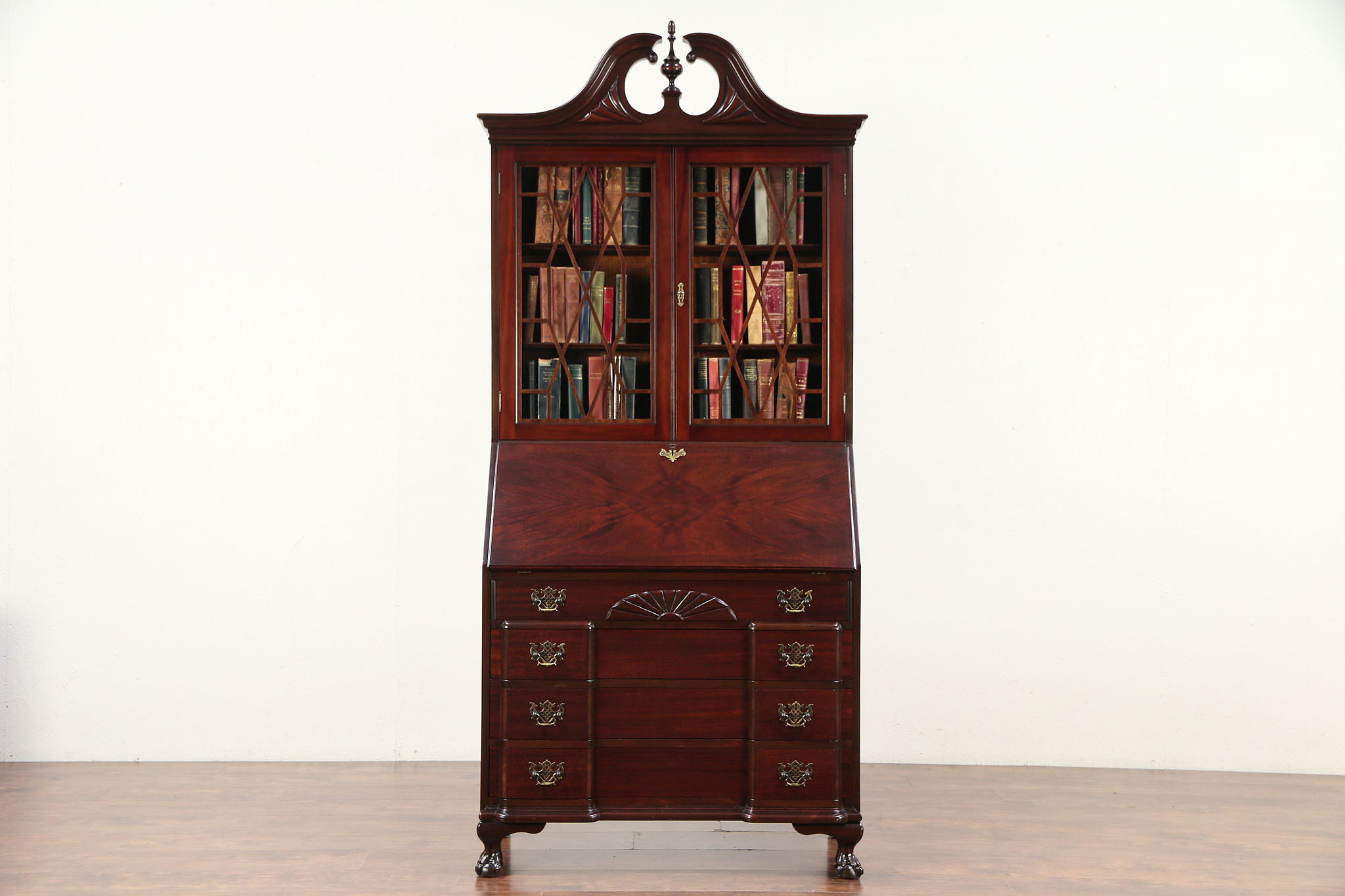 Sold Traditional Vintage Secretary Desk Secret Compartments