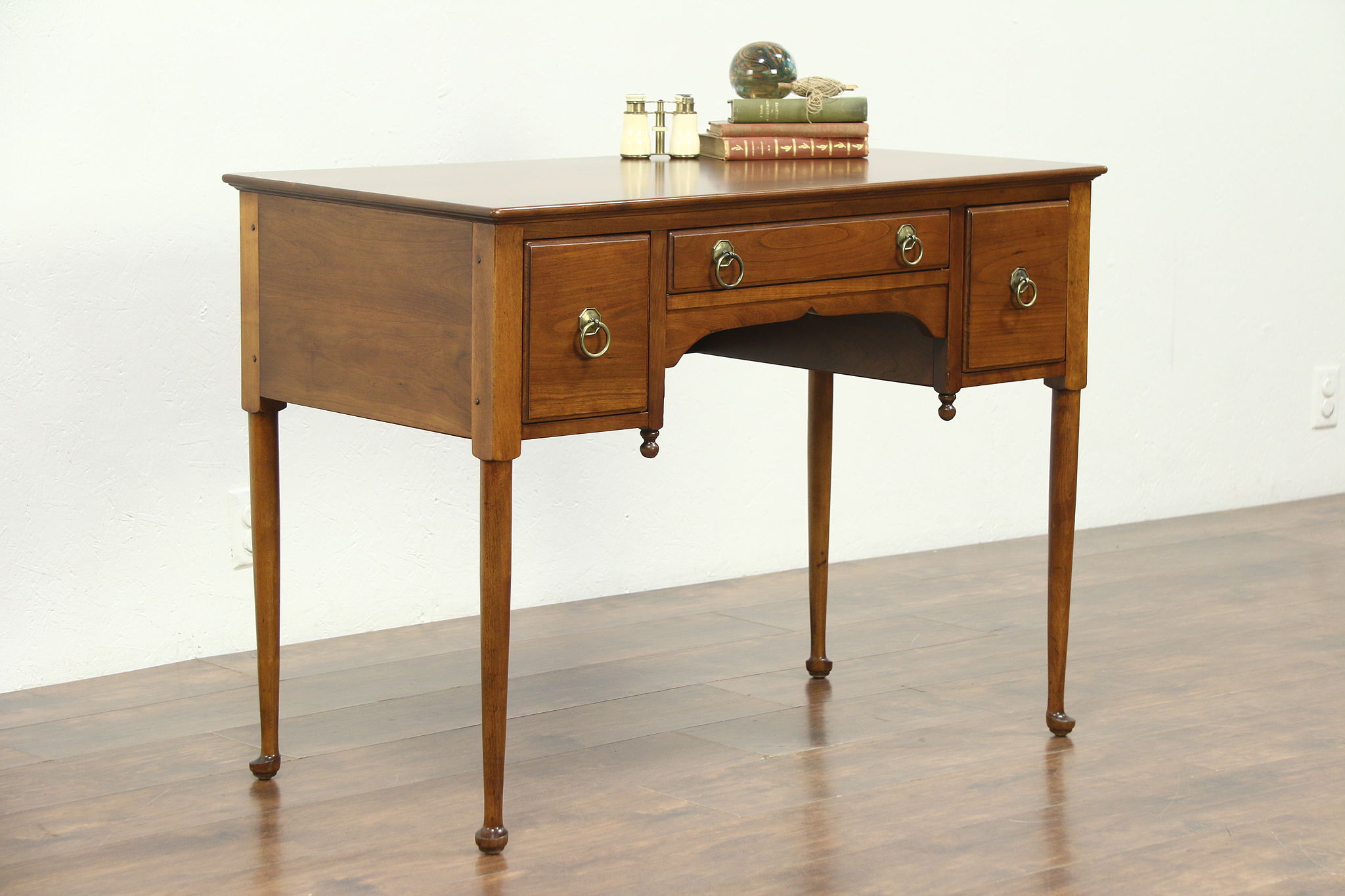 Sold Cherry 1940 S Vintage George Ii Style Writing Desk Signed