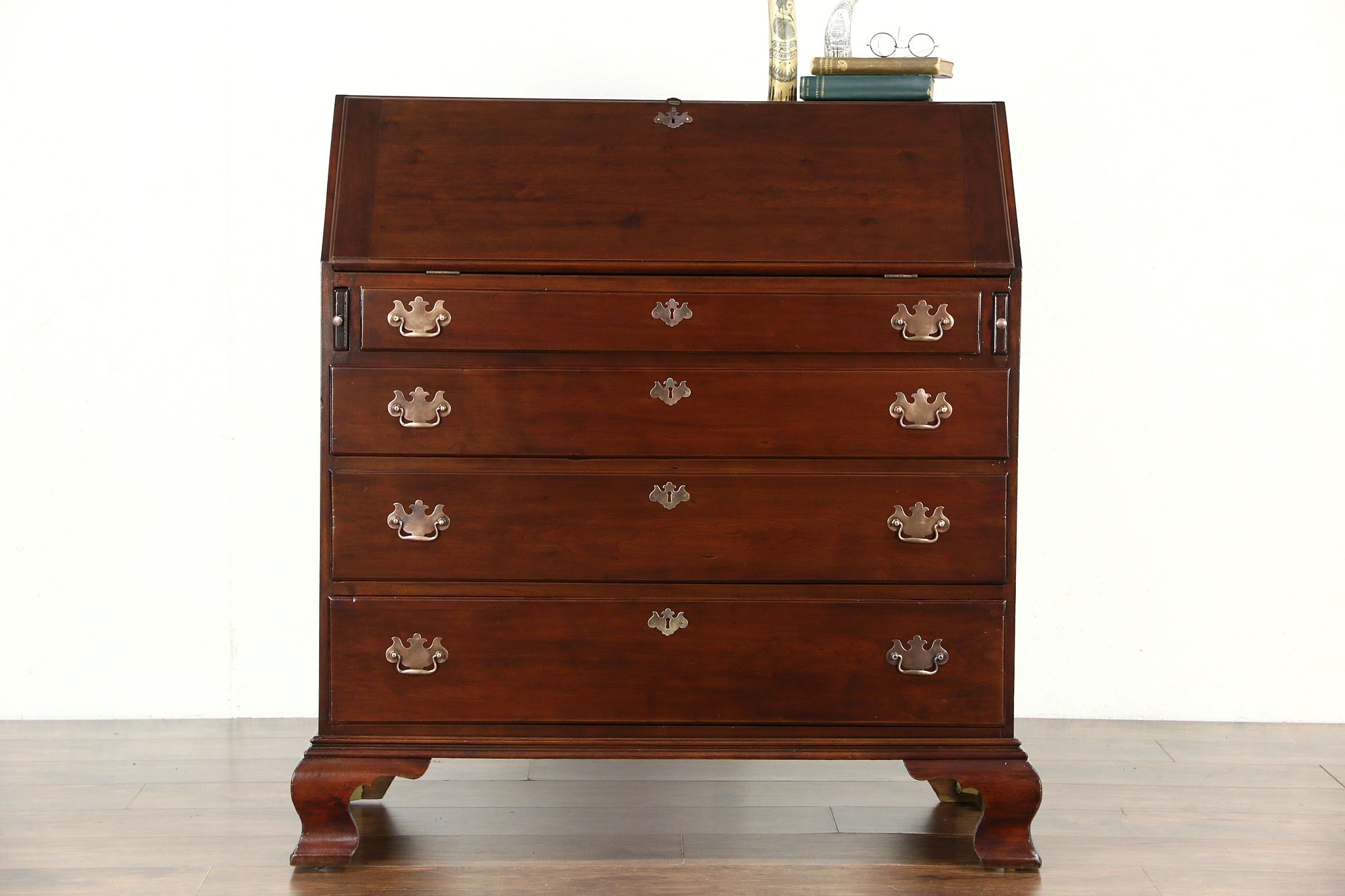 Sold Cherry 1820 S Antique Federal Period Hand Made Secretary