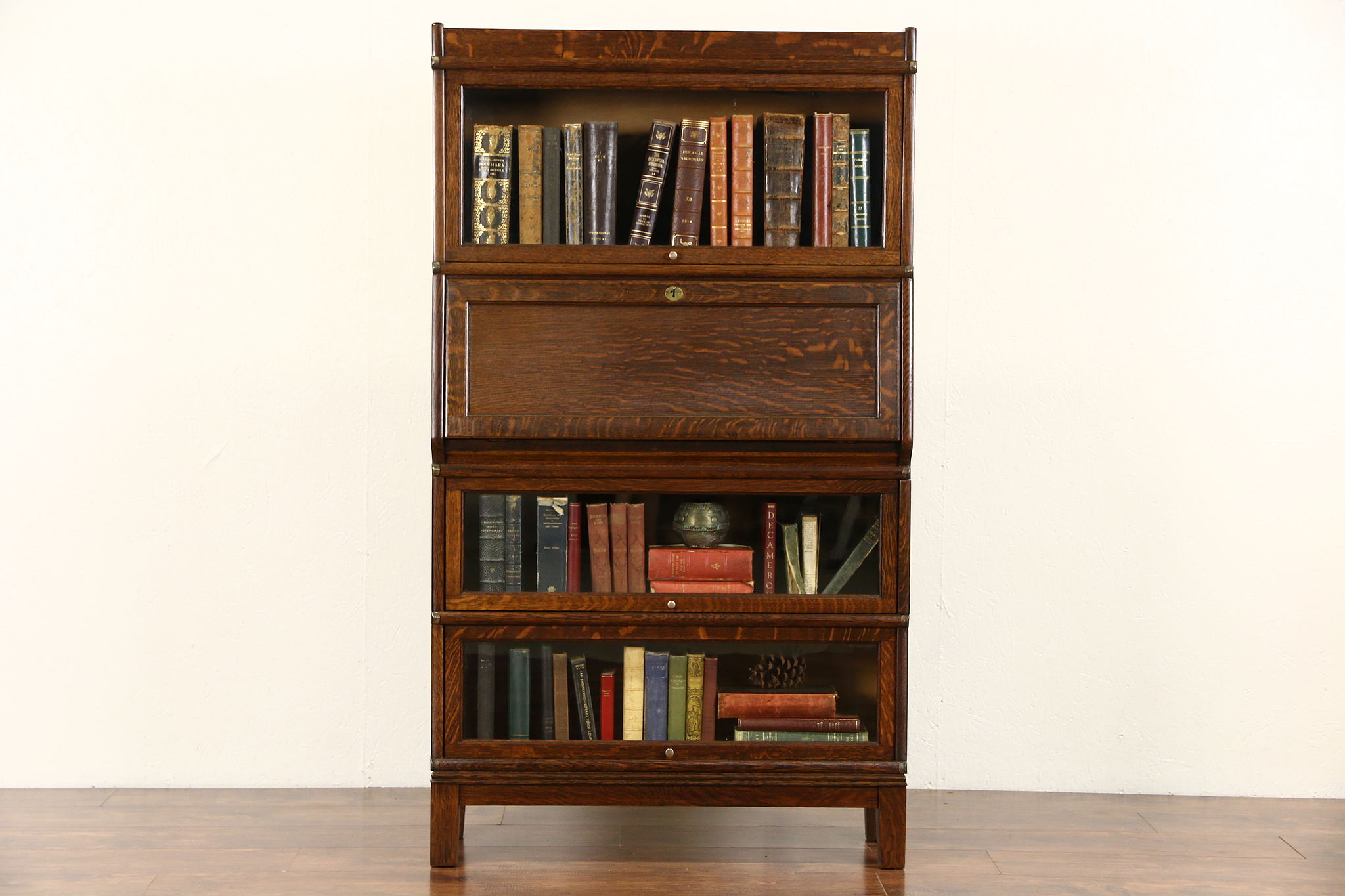 Sold Globe Wernicke 1900 Antique Oak Stacking Lawyer Bookcase