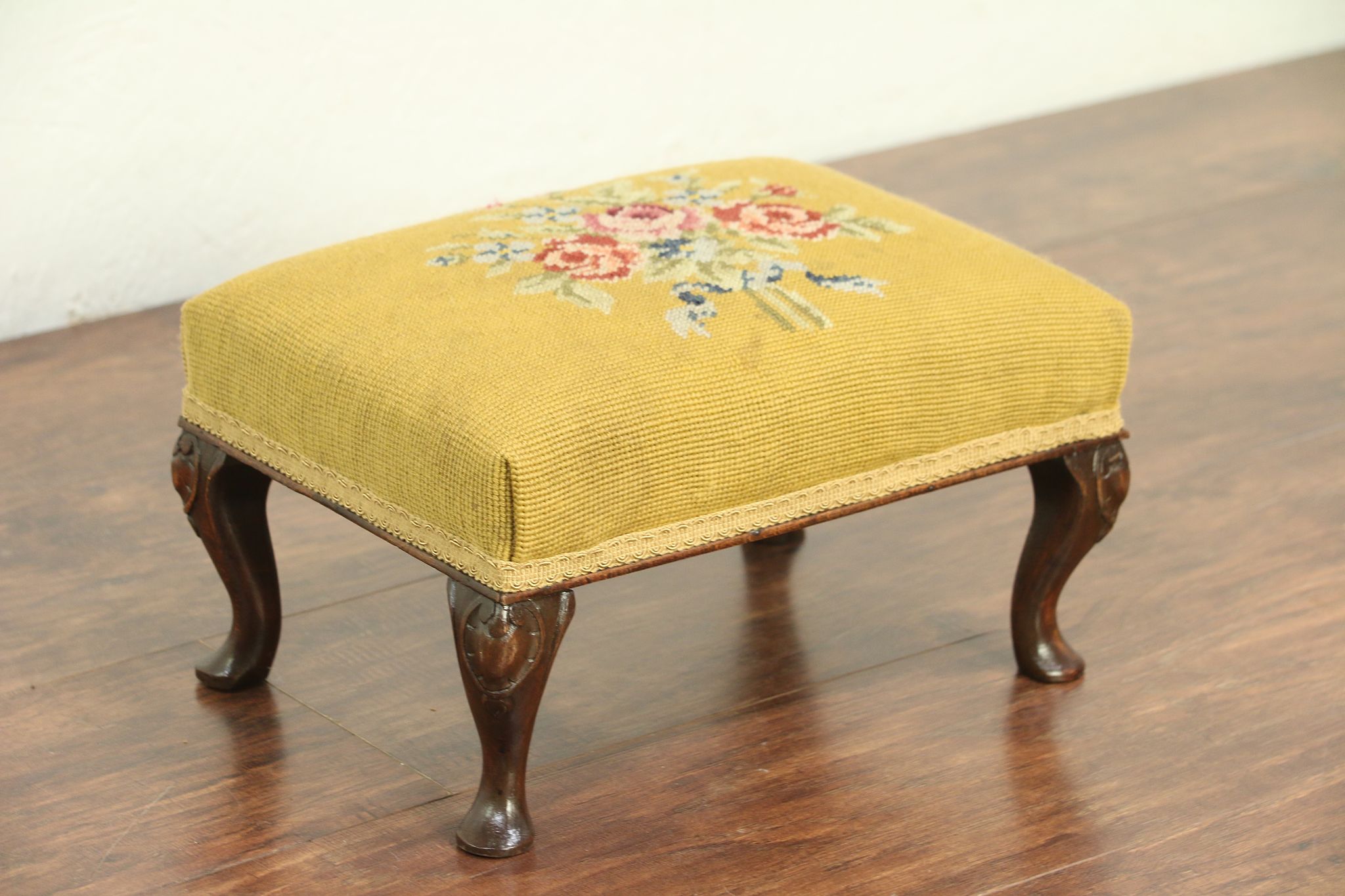 Needlepoint footstool clearance