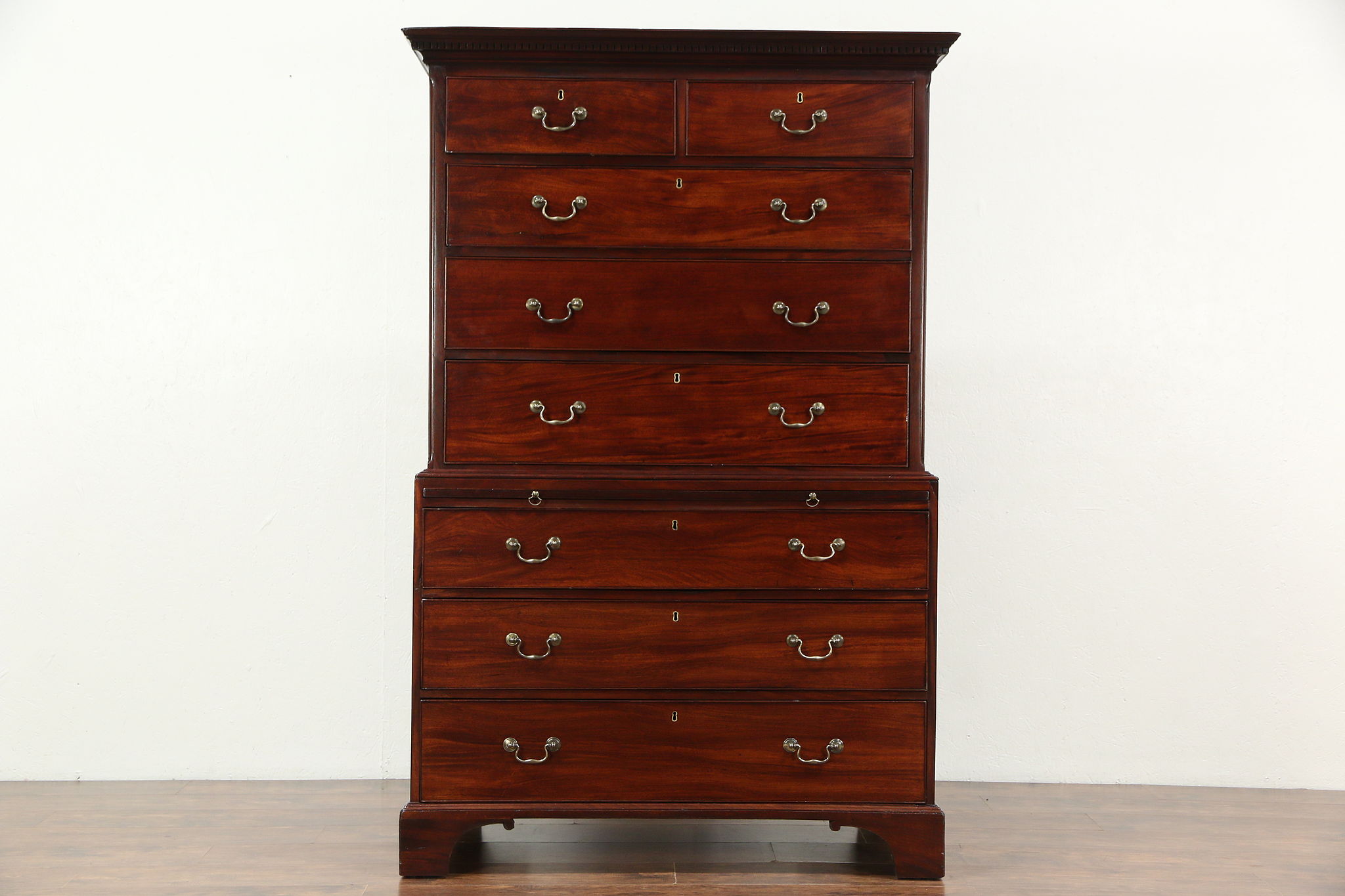Sold Mahogany 1840 Antique Highboy Or Tall Chest On Chest