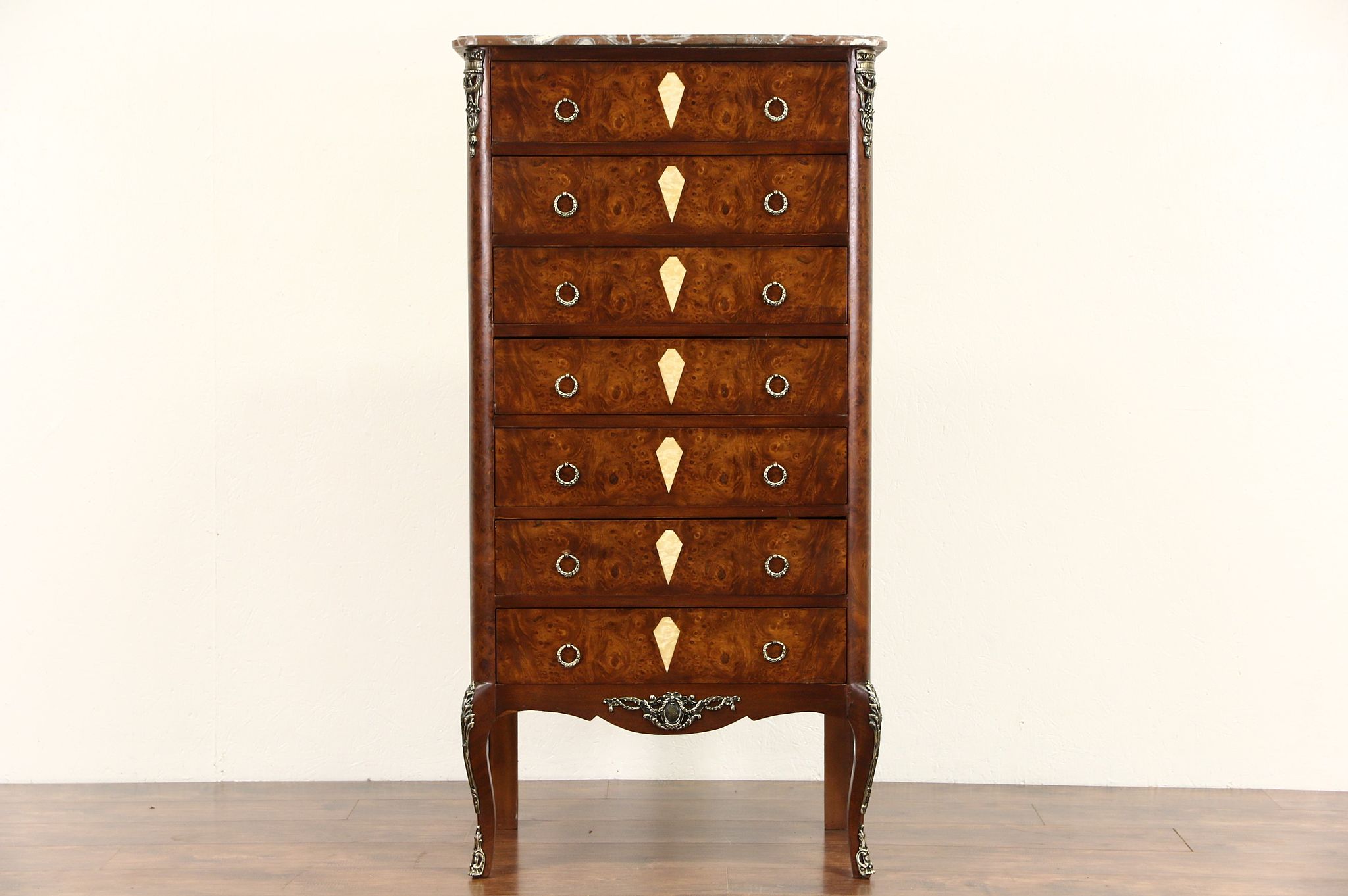 Sold French 1920 S Antique Lingerie Chest Semainier 7 Drawers