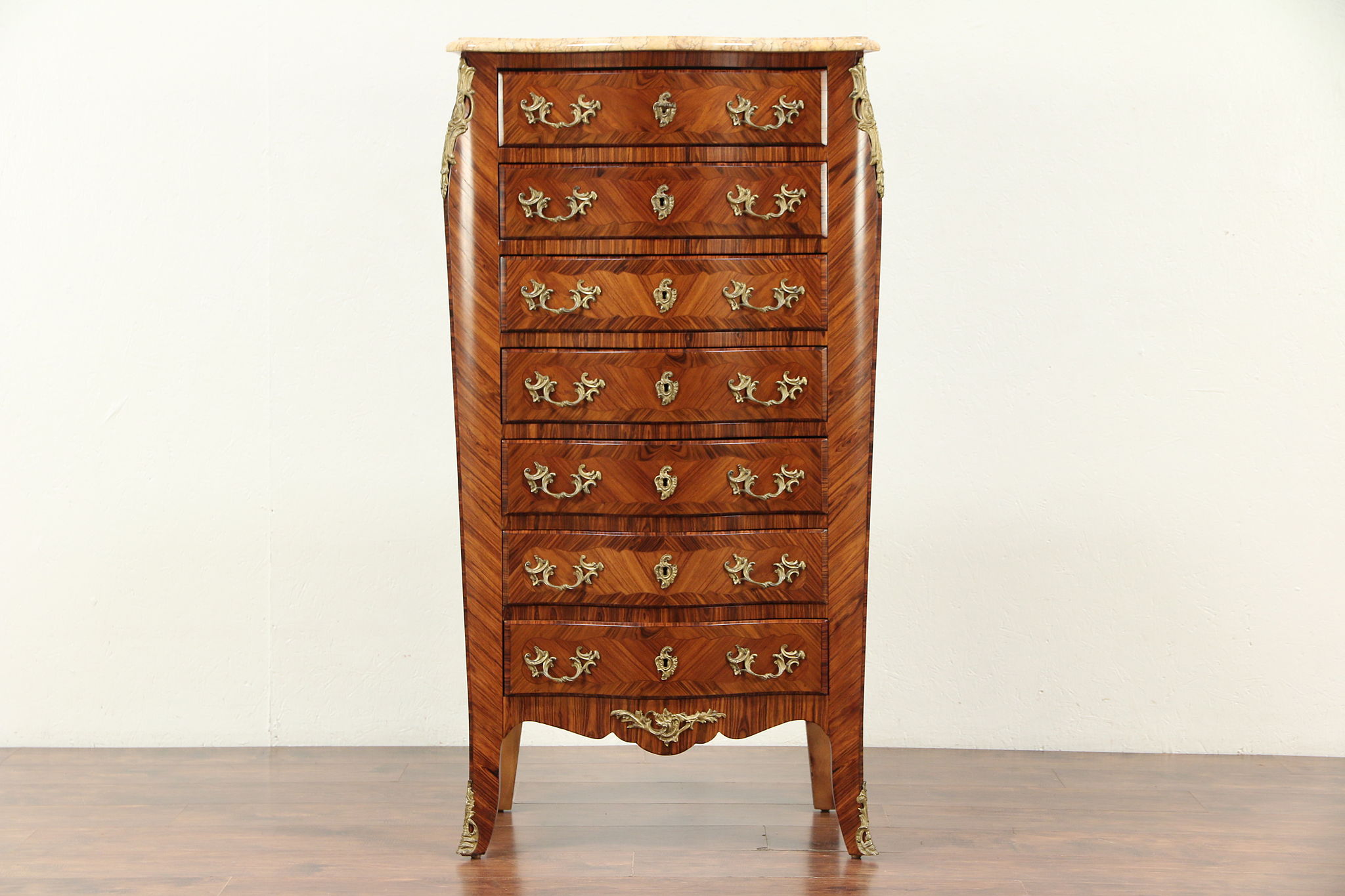 Sold French Semainier Vintage Lingerie Chest Rosewood